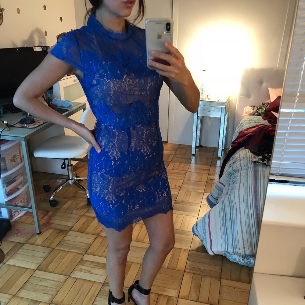 Blue Lace Dress